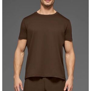 Alo Yoga crewneck brown shirt